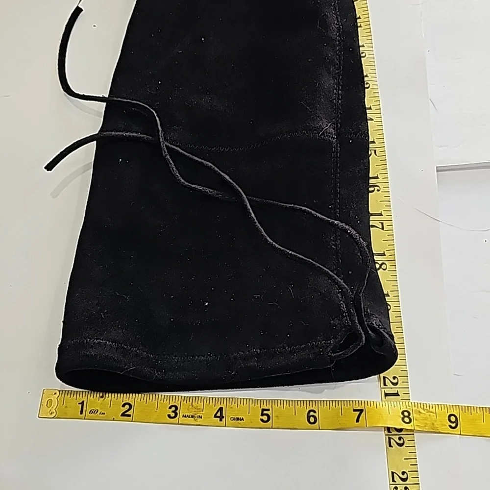A New Day Black Faux Suede Over-the-Knee Boots Size 9.5